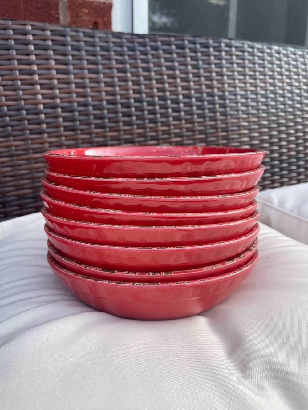 Williams Sonoma Rustic Crackle Melamine Bowls (8 Count)